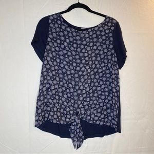 Kaileigh Floral Short Sleeve Top Stitch Fix Tie Front